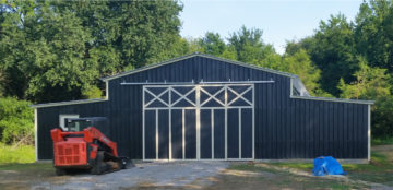 Commercial metal building with